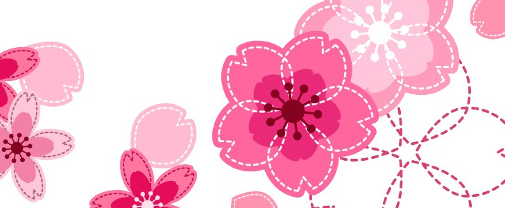 桜｜花｜季節｜ピンク｜かわいい｜おしゃれ｜ポップ｜シンプル｜フレーム（飾り枠）｜無料｜ダウンロード