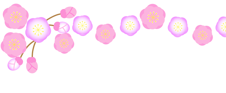桃の花｜かわいい｜ピンク｜花｜横型｜3月｜フレーム（飾り枠）｜無料｜ダウンロード