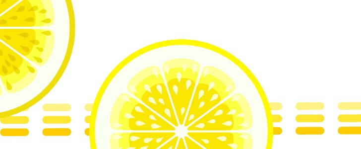 レモン｜檸檬｜フルーツ｜新鮮｜フレッシュ｜黄色｜ナチュラル｜スライス｜フレーム（飾り枠）｜無料｜ダウンロード