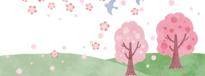 桜｜桜並木｜さくら｜春｜鳥｜フレーム（飾り枠）｜無料｜ダウンロード