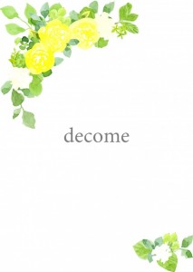 「黄色い薔薇のフ…｜フレーム（飾り枠）｜06月｜無料