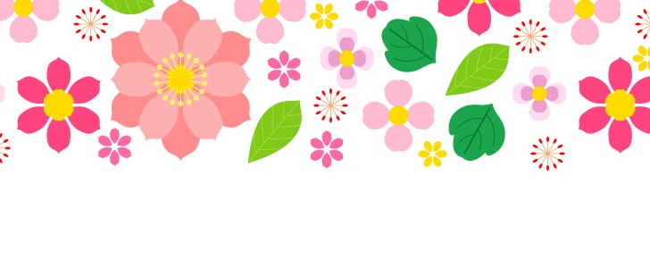 花｜フローラル｜かわいい｜ピンク｜桃色｜植物｜フレーム（飾り枠）｜無料｜ダウンロード
