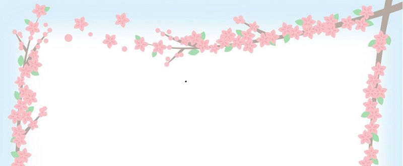 桃の花｜ピンク色の花｜フレーム（飾り枠）｜無料｜ダウンロード
