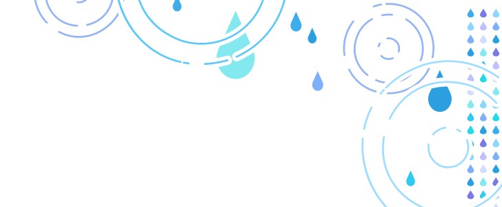 雨｜水滴｜水｜波紋｜かわいい｜おしゃれ｜梅雨｜フレーム（飾り枠）｜無料｜ダウンロード