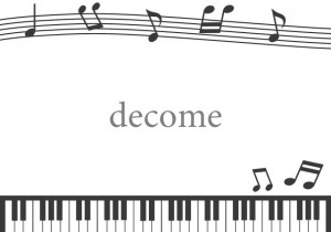 白黒ピアノ音符音…｜フレーム（飾り枠）｜音符・ピアノ・音楽系｜無料