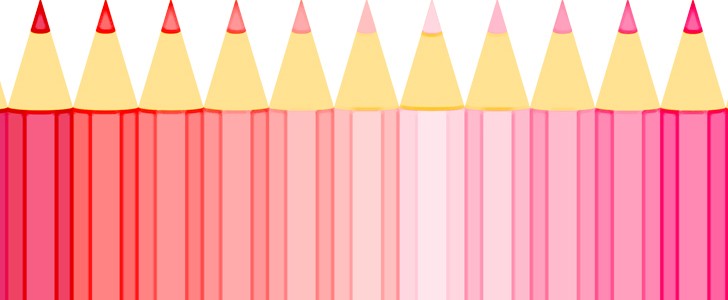 色鉛筆｜画材｜ピンク｜桃色｜桜色｜かわいい｜文具｜フレーム（飾り枠）｜無料｜ダウンロード