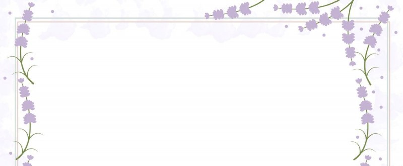 ラベンダーの花｜紫色の花｜フレーム（飾り枠）｜無料｜ダウンロード