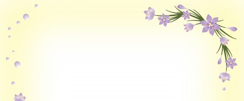 サフランの花｜紫色の花｜フレーム（飾り枠）｜無料｜ダウンロード