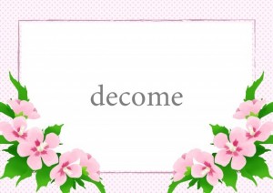 ピンクのムクゲの…｜フレーム（飾り枠）｜花・植物・自然｜無料