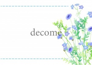 青い花のフレーム…｜フレーム（飾り枠）｜花・植物・自然｜無料