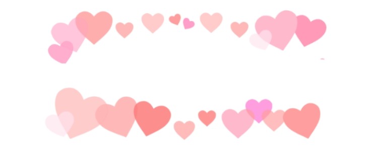 バレンタイン｜ピンク色｜ハート｜ポップ｜フレーム（飾り枠）｜無料｜ダウンロード