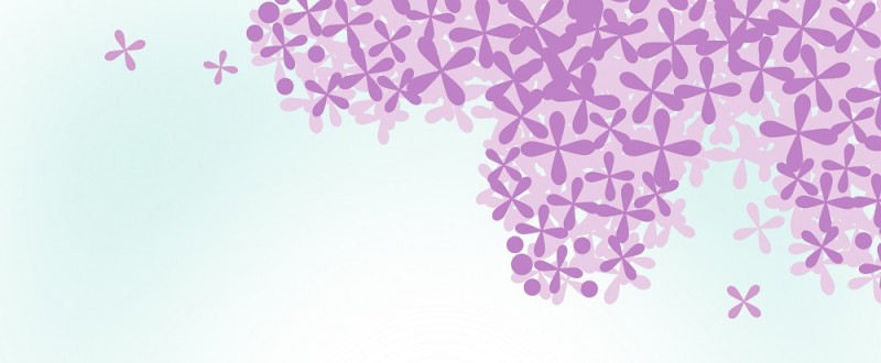 ライラックの花｜紫色の花｜フレーム（飾り枠）｜無料｜ダウンロード