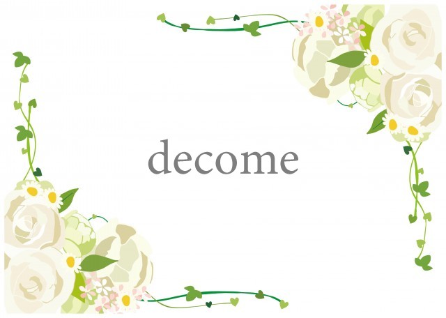 白い薔薇の花のおしゃれなフレーム 結婚式の招待状 ウェルカムボード 受付サイン帳 フレーム 飾り枠 Decome