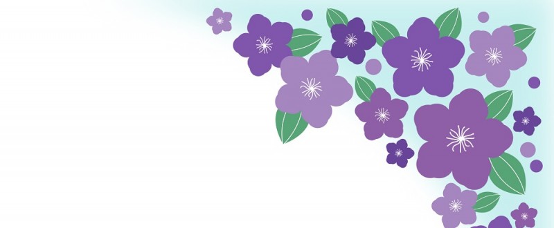 野牡丹の花｜紫色の花｜フレーム（飾り枠）｜無料｜ダウンロード