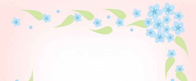 ルリマツリの花｜青色の花｜フレーム（飾り枠）｜無料｜ダウンロード