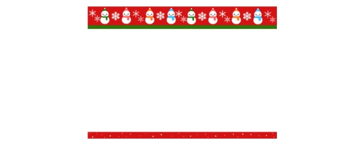 雪の結晶｜雪｜ゆきだるま｜クリスマス｜フレーム（飾り枠）｜無料｜ダウンロード