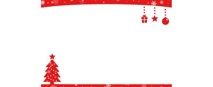 オーナメント｜クリスマスツリー｜クリスマス｜雪の結晶｜フレーム（飾り枠）｜無料｜ダウンロード