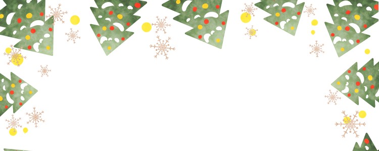 クリスマス｜ツリー｜クリスマスツリー｜雪の結晶｜雪｜冬｜フレーム（飾り枠）｜無料｜ダウンロード