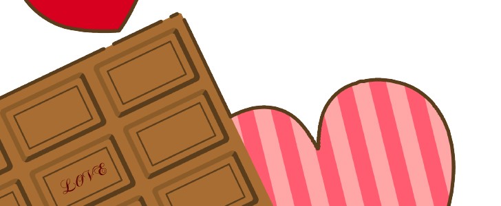 ハート｜チョコレート｜板チョコ｜かわいい｜ピンク｜フレーム（飾り枠）｜無料｜ダウンロード
